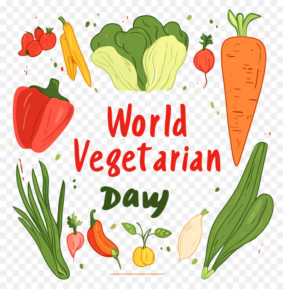 Día Mundial Del Vegetariano，Verduras PNG