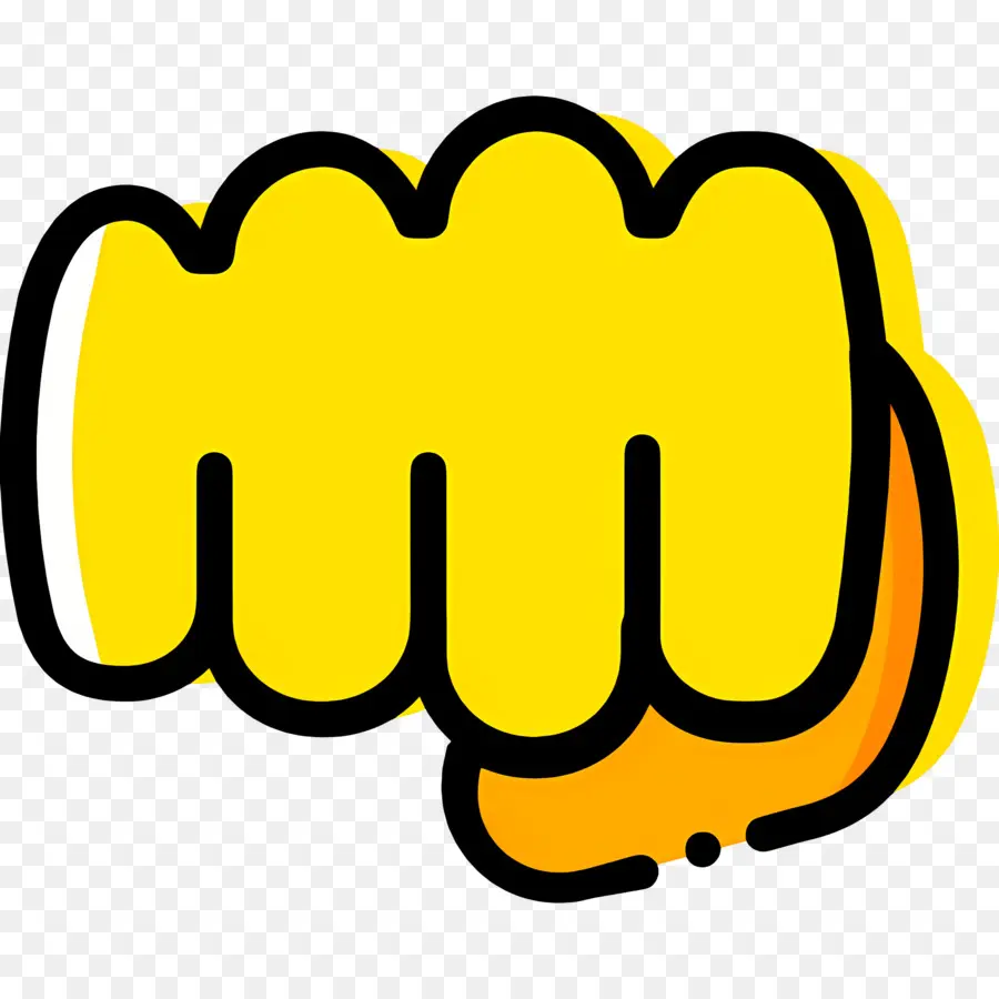 Puño De Mano，Puño Amarillo PNG