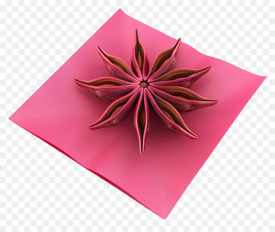 Anís Estrellado，Flor De Papel Rosa PNG