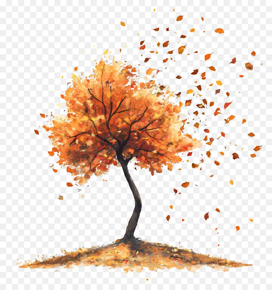 Comienza El Otoño，árbol De Otoño PNG