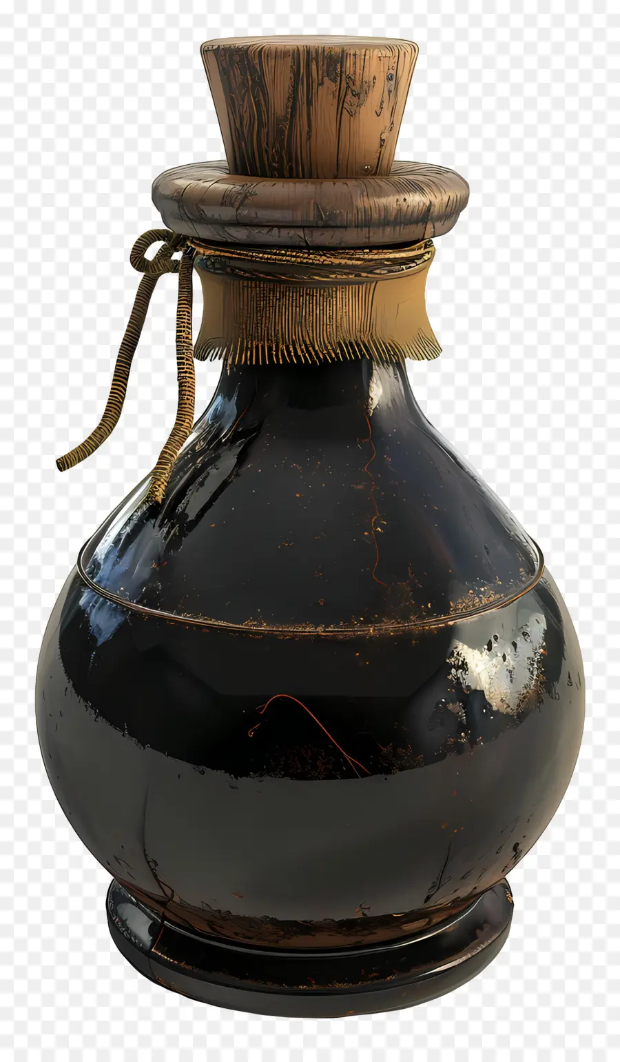 Botella De Poción，Botella Negra PNG