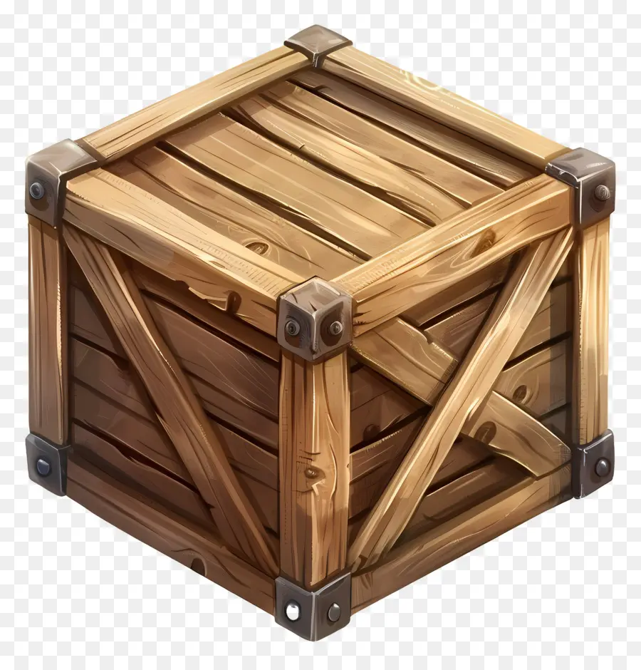 Caja De Madera De Carga，Caja De Madera PNG