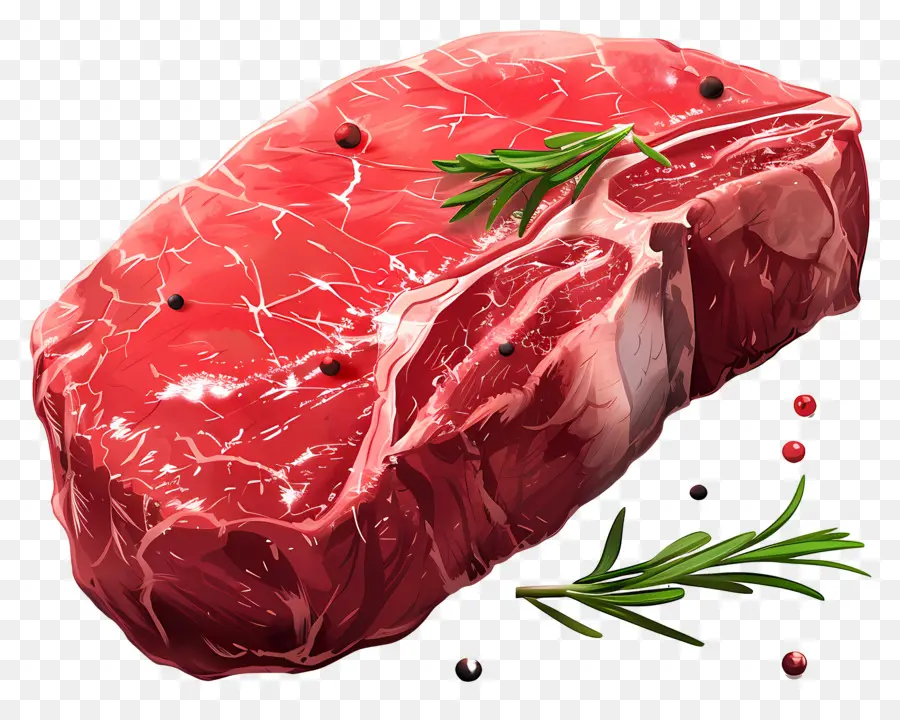 Carne De Res，Filete Crudo PNG