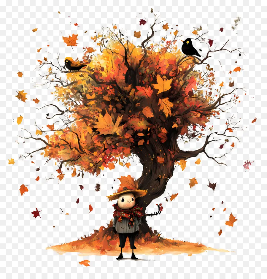 Comienza El Otoño，árbol De Otoño PNG