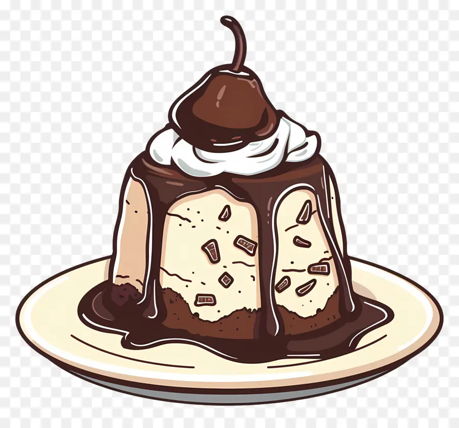 Postre De Chocolate，Postre PNG