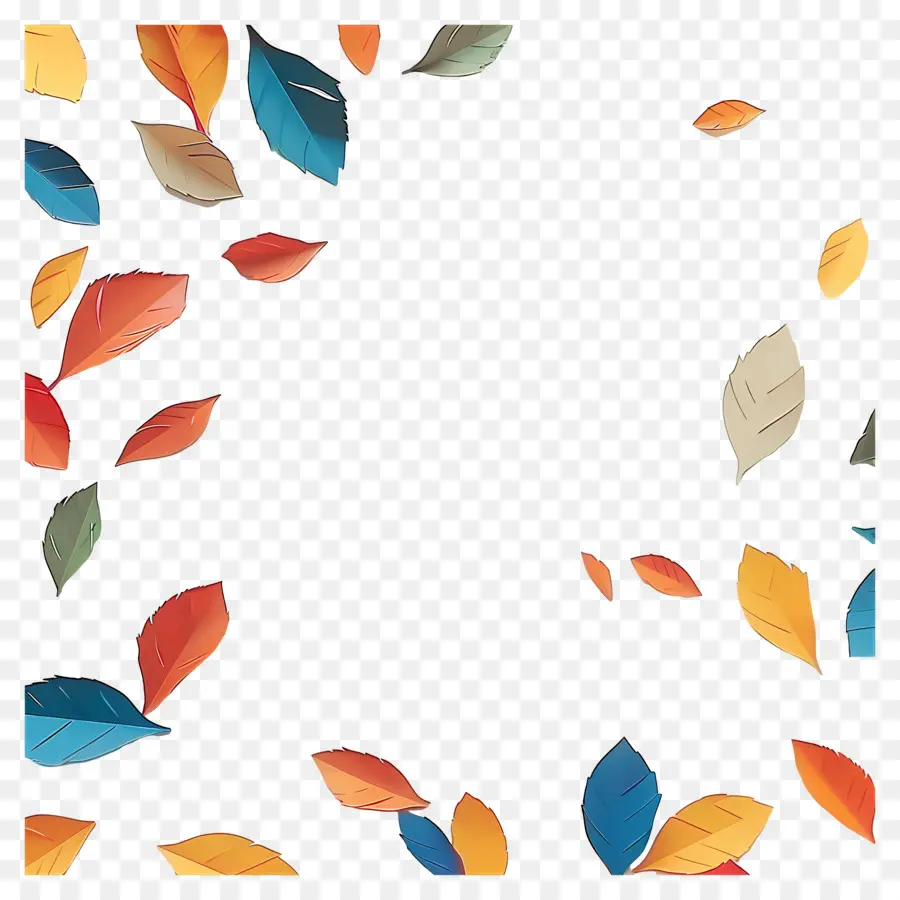 Hojas De Otoño，Hojas Coloridas PNG