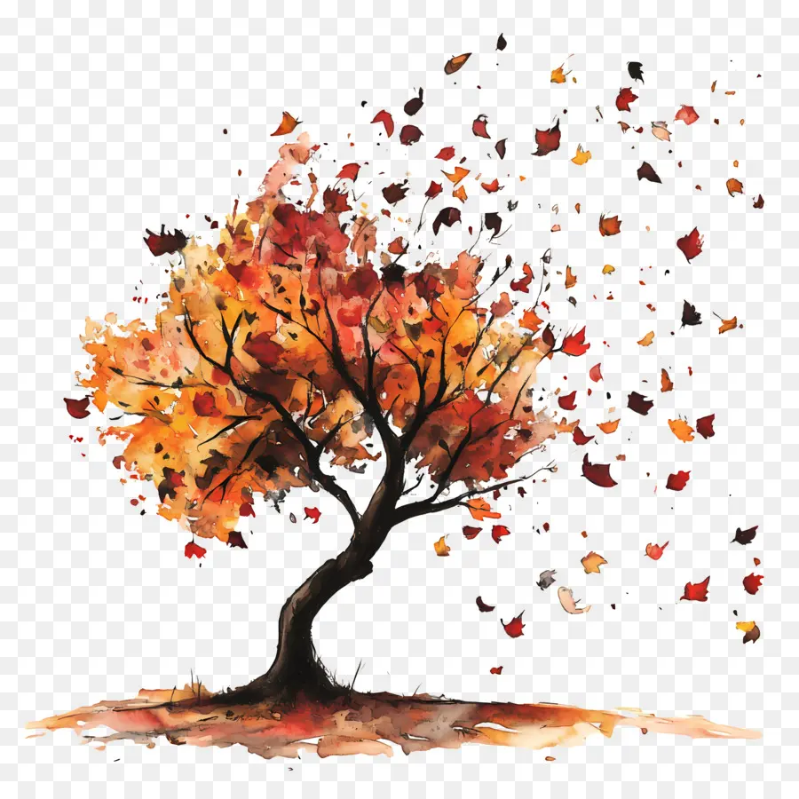 Comienza El Otoño，árbol De Otoño PNG