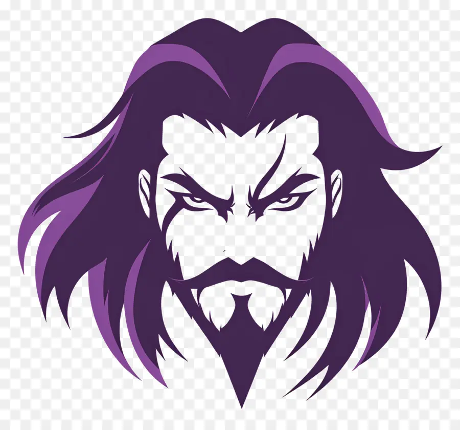 Morado，Hombre Con Barba PNG