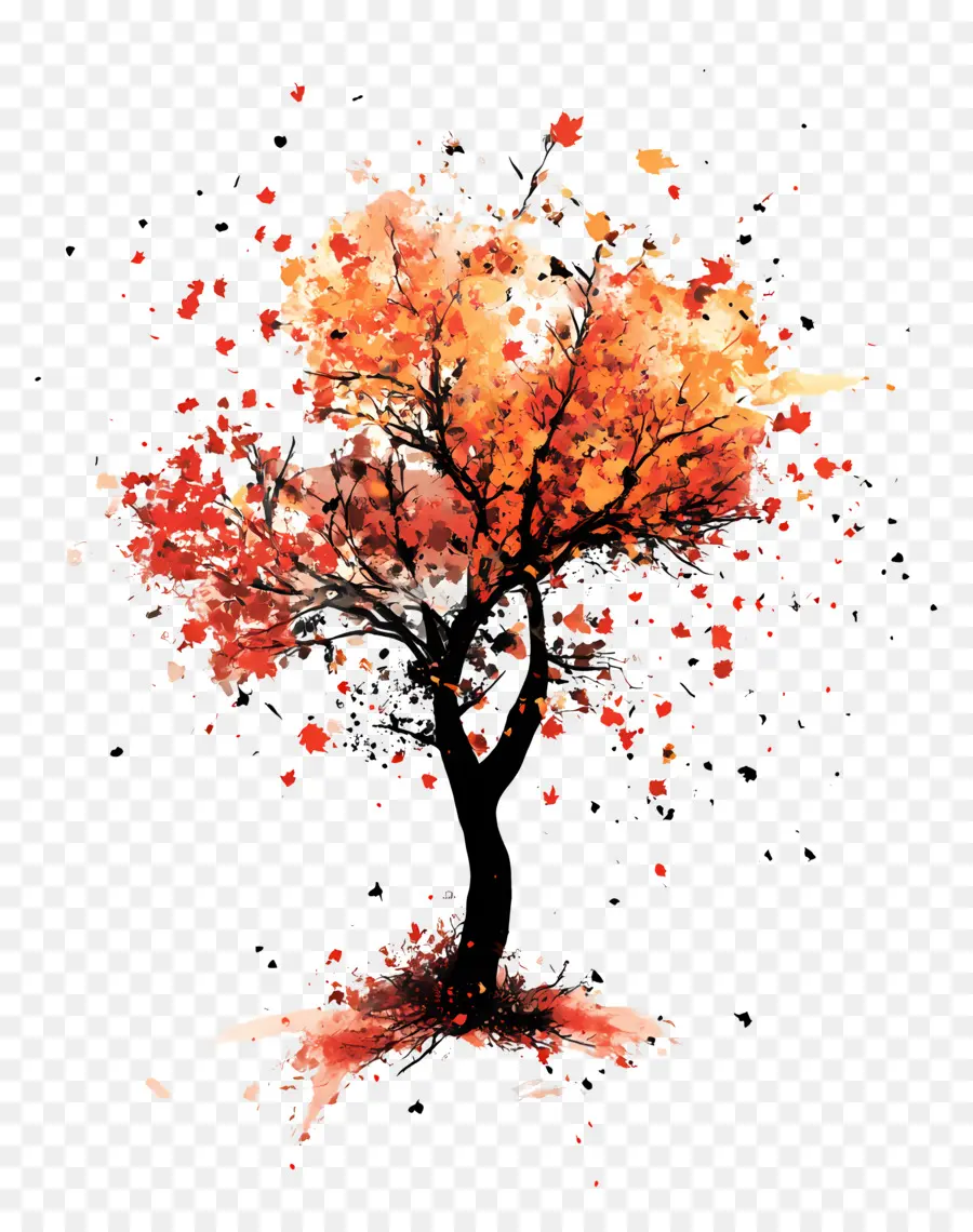 Comienza El Otoño，árbol De Otoño PNG