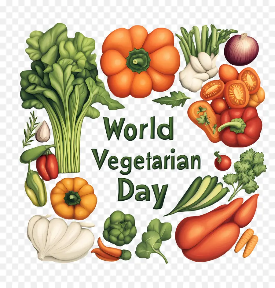 Día Mundial Del Vegetariano，Verduras PNG