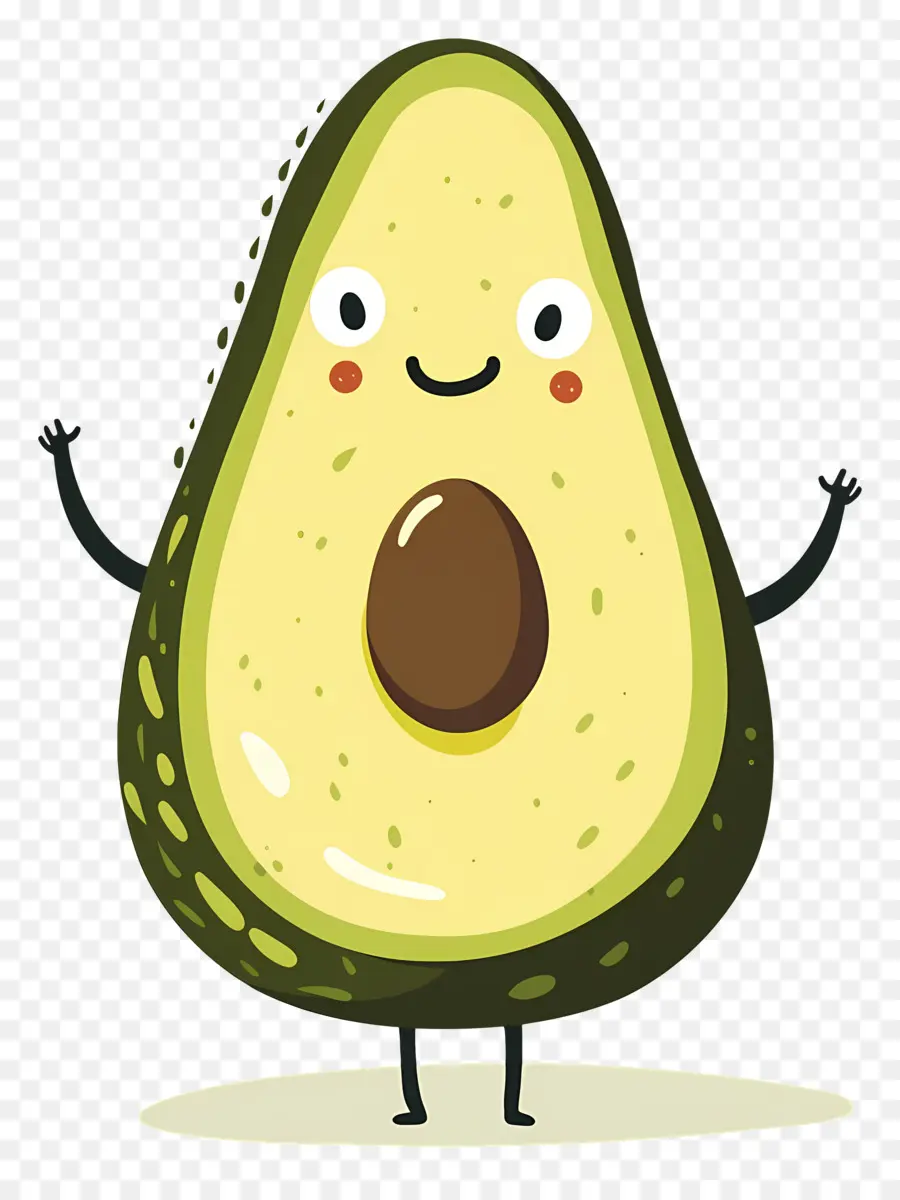 Palta，Aguacate De Dibujos Animados PNG