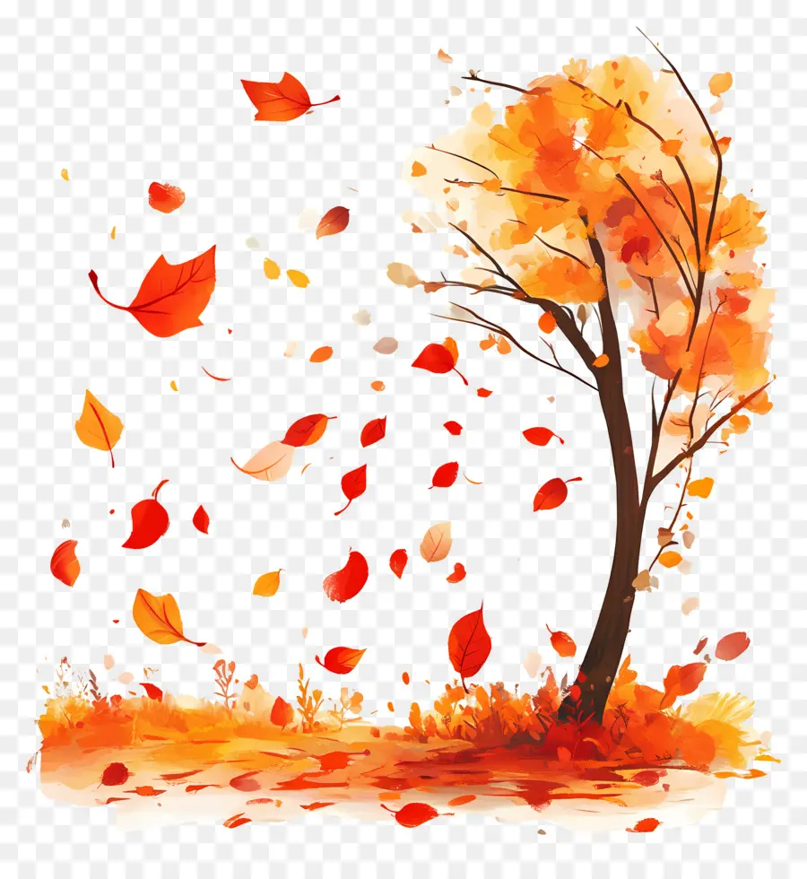 Comienza El Otoño，Árbol PNG