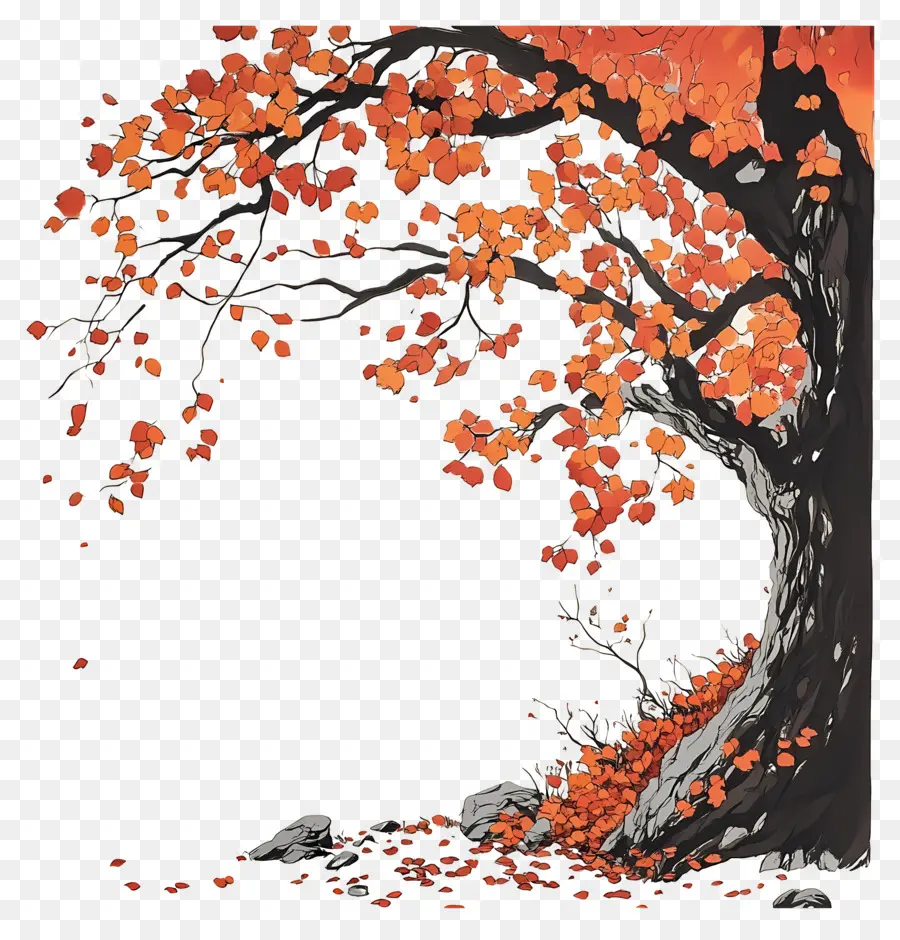 Comienza El Otoño，árbol De Otoño PNG