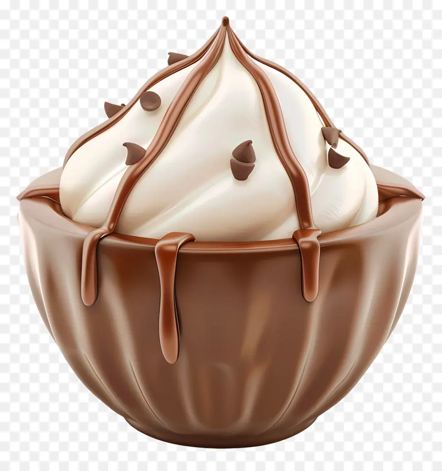 Tazón De Pudín，Postre De Chocolate PNG