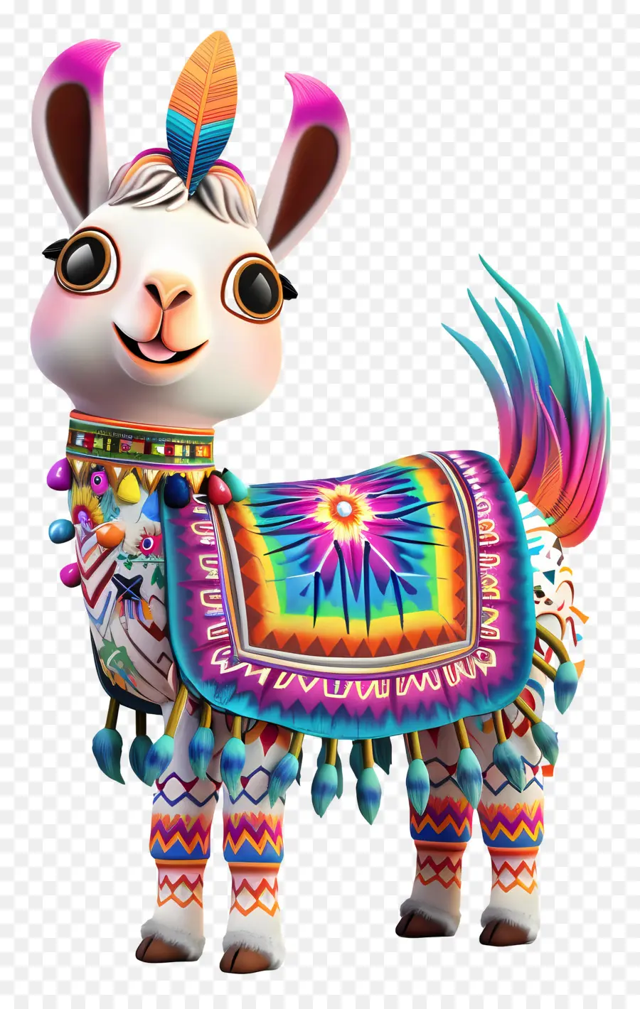 Lindo Llama，Llama Decorativa PNG