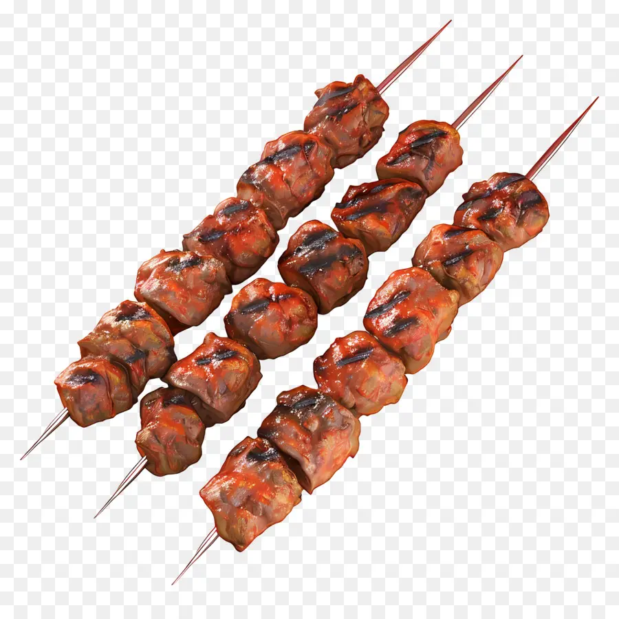 Brochetas De Carne，Carne A La Parrilla PNG