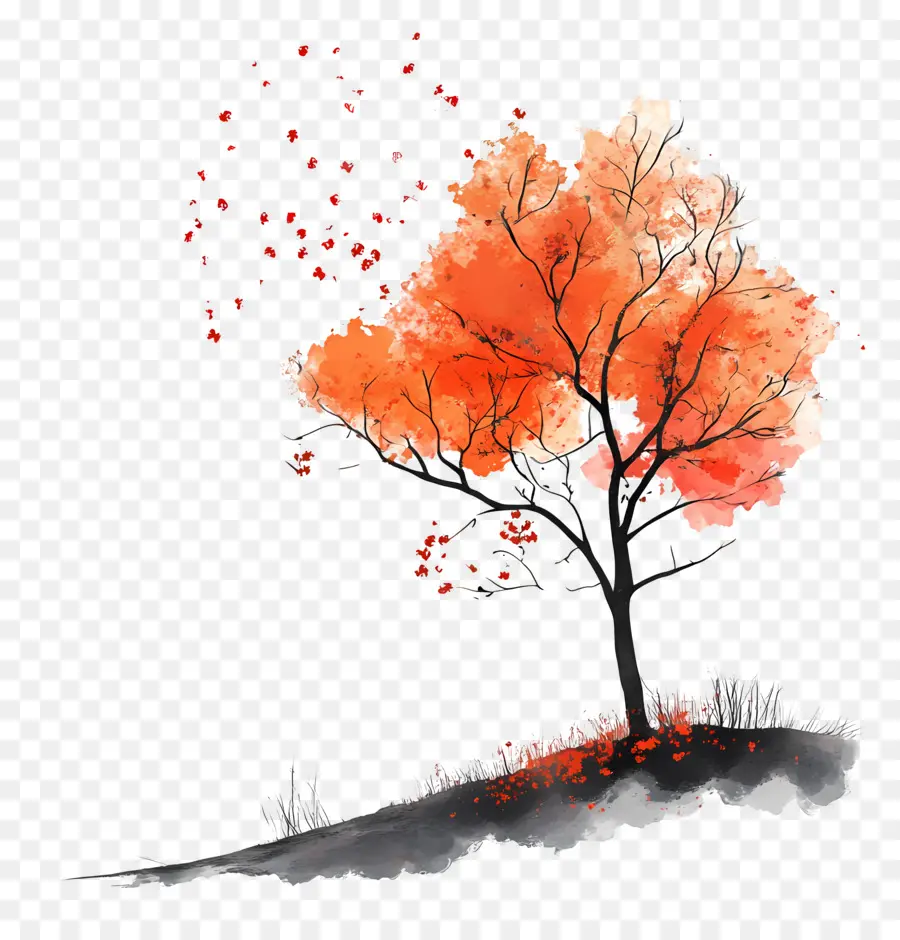 Comienza El Otoño，árbol De Otoño PNG