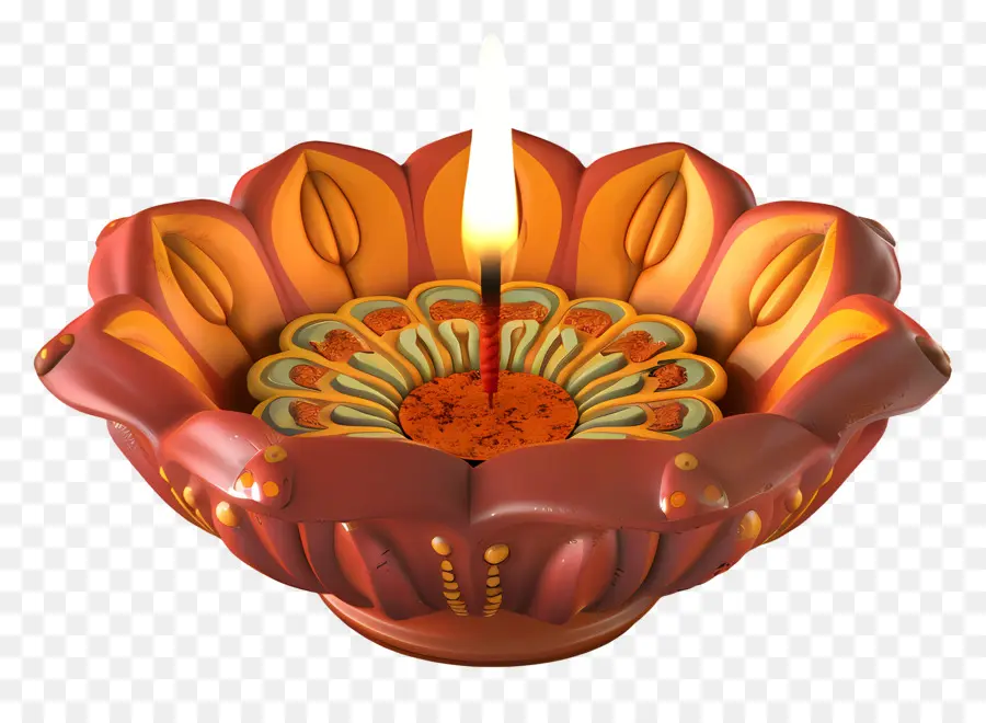 Diwali Diya，Diya De La Lámpara PNG