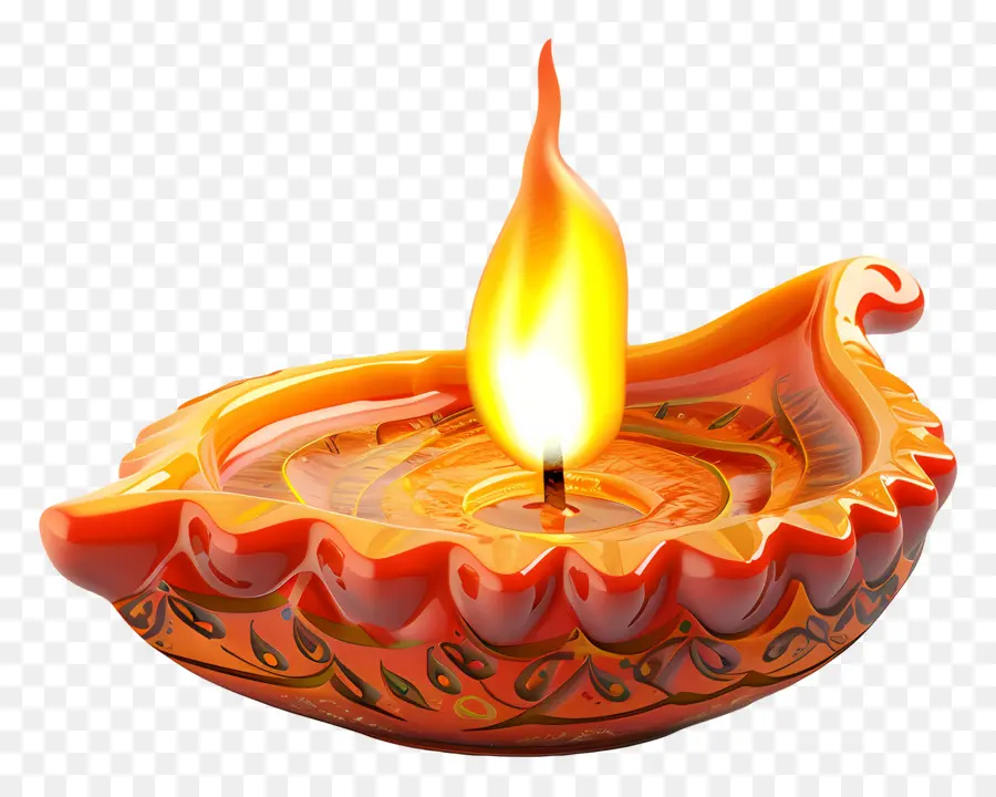 Diwali Diya，Diya De La Lámpara PNG