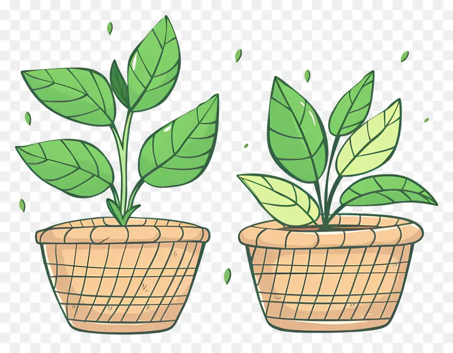 Plantas En Canasta，Las Plantas En Maceta PNG