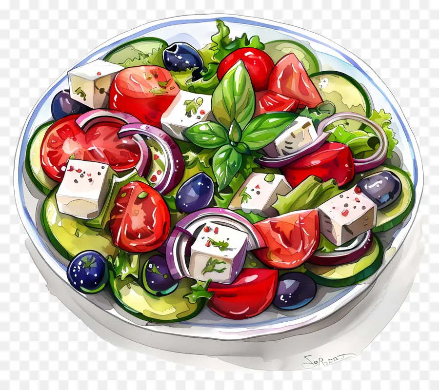 Ensalada Griega，Ensalada PNG