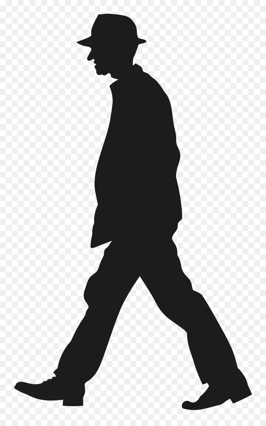 Silueta De Hombre Caminando，Hombre Caminando PNG