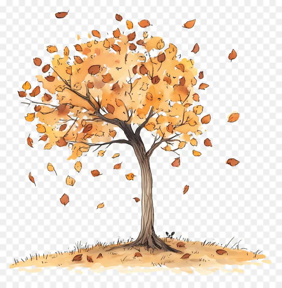 Comienza El Otoño，árbol De Otoño PNG