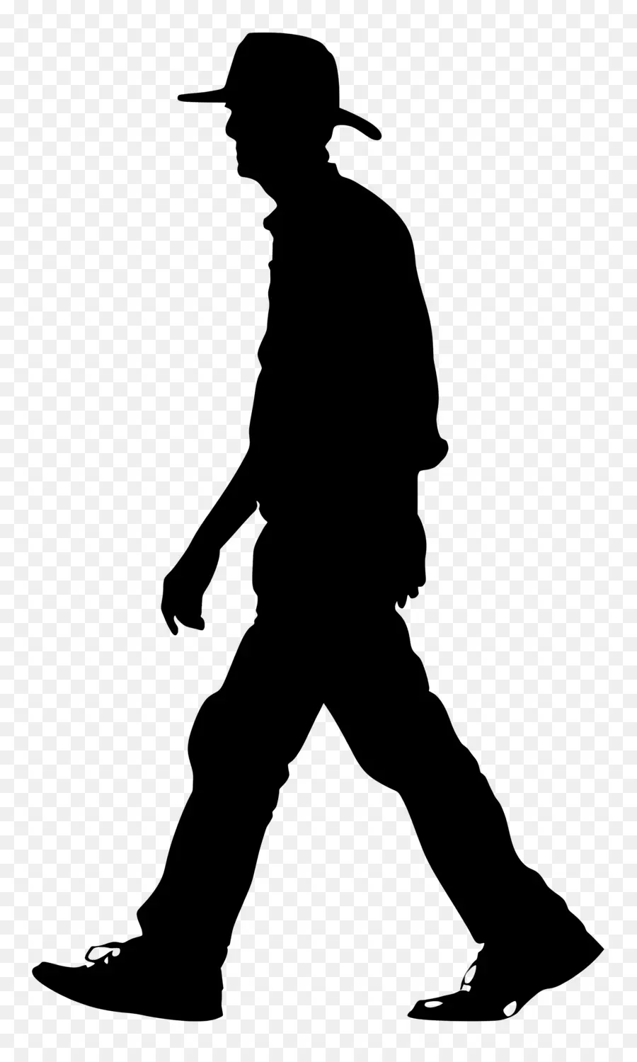 Silueta De Hombre Caminando，Hombre Caminando PNG