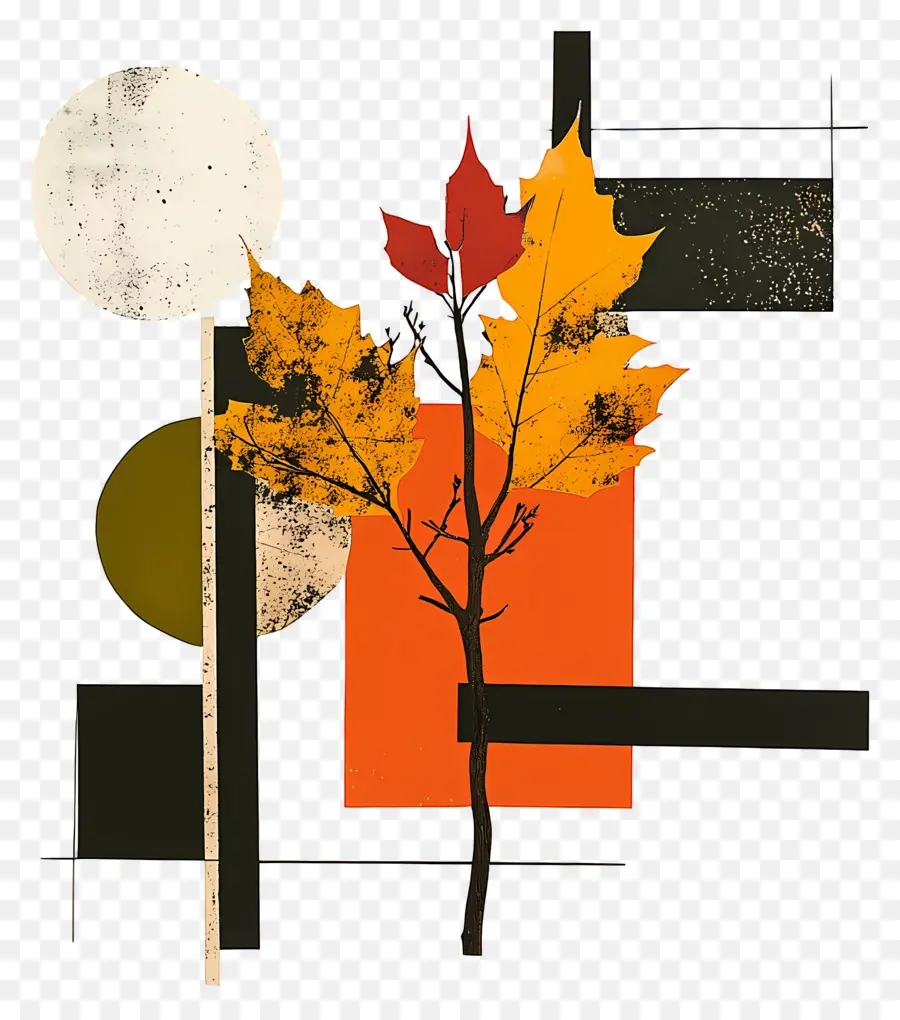 Comienza El Otoño，Arte Abstracto PNG