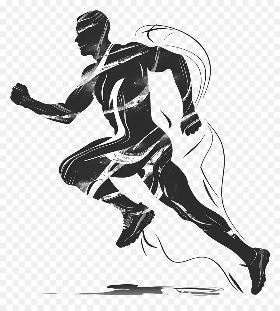 Silueta De Hombre Corriendo，Hombre Corriendo PNG