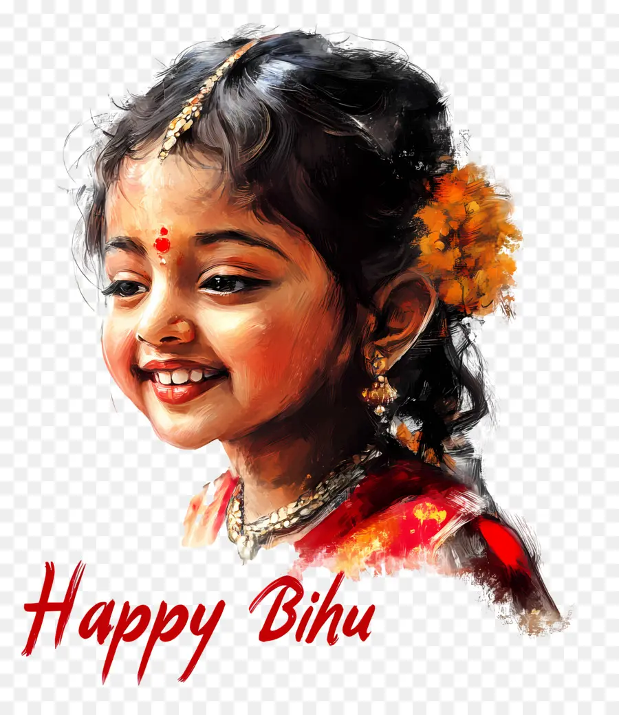 Feliz Bihu，Feliz Niña Bihu PNG