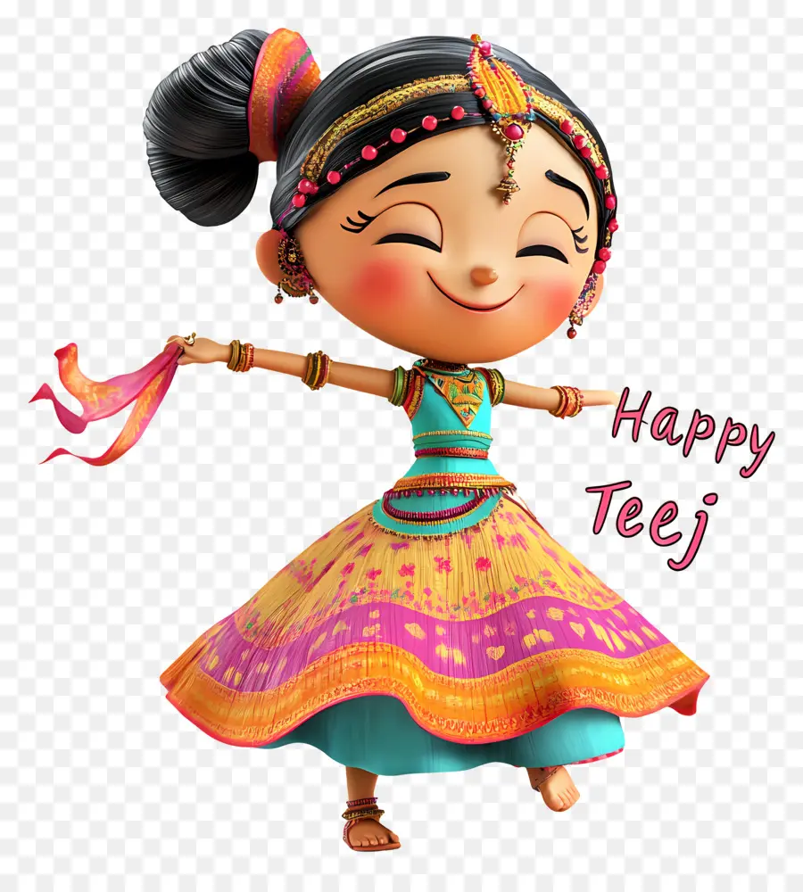 Feliz Teej，Chica PNG