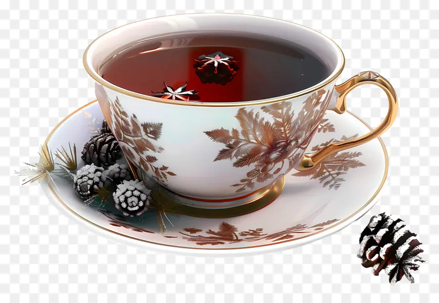 Té Negro，Taza De Té Decorativa PNG