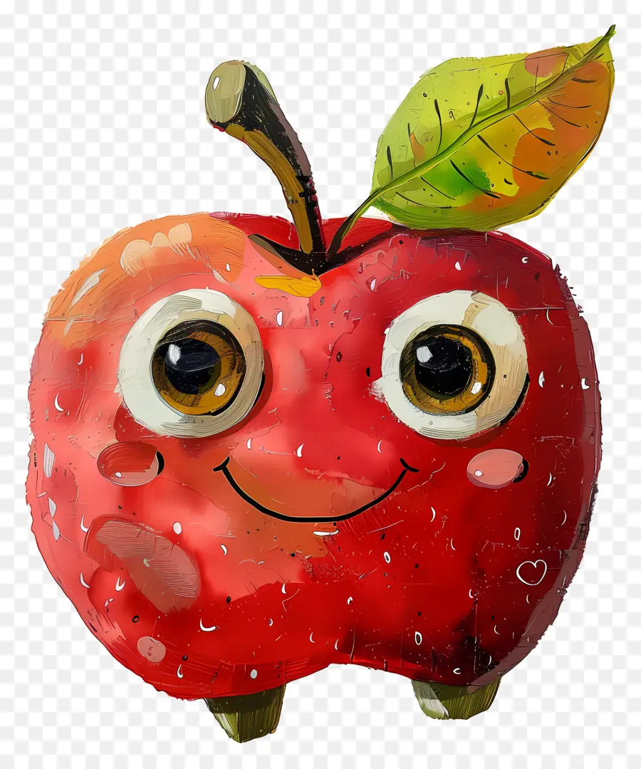 Manzana De Dibujos Animados，Linda Manzana PNG