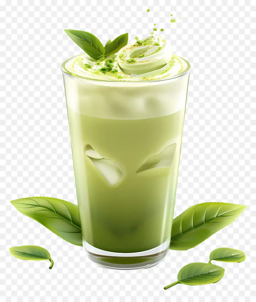 Bebida Matcha，Bebida Verde PNG