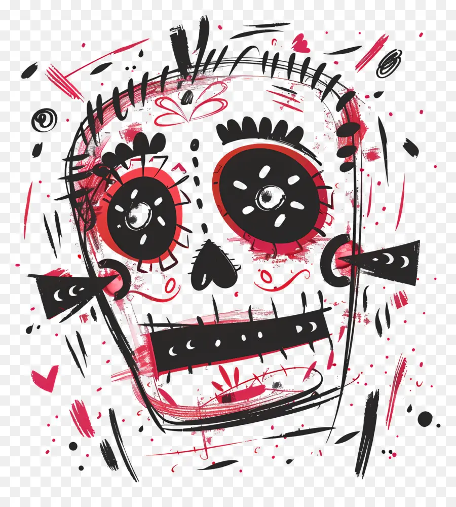 Linda Calavera，Arte Del Cráneo PNG