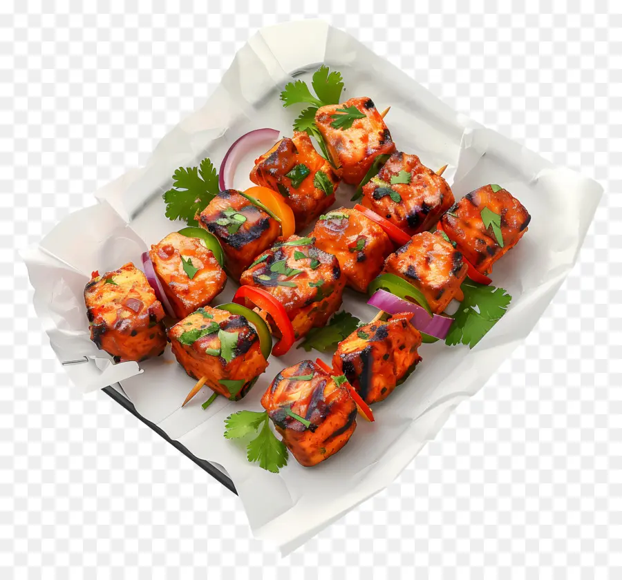 Paneer Tikka，Kebabs PNG