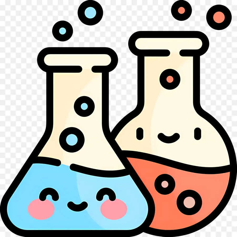 Ciencia，Lindos Matraces Químicos PNG