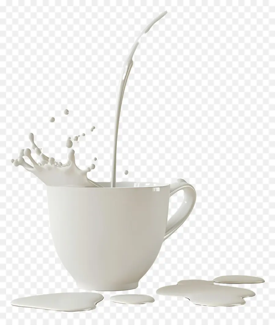 Verter Leche，Salpicaduras De Leche PNG