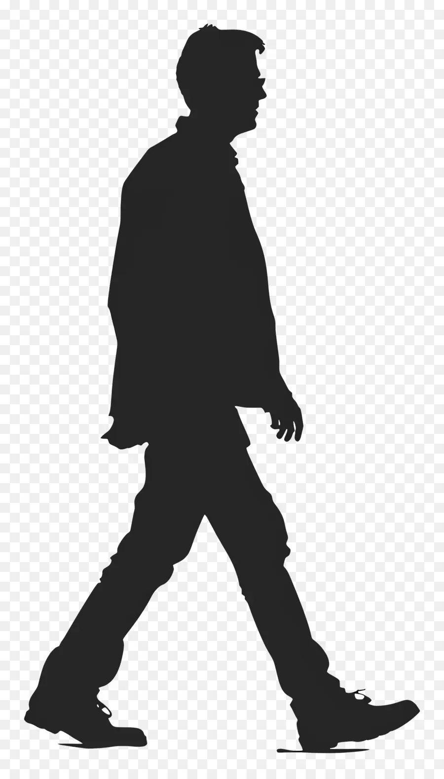 Silueta De Hombre Caminando，Silueta Caminando PNG