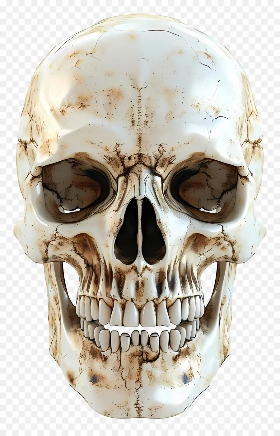 Cara De Esqueleto，Cráneo Humano PNG