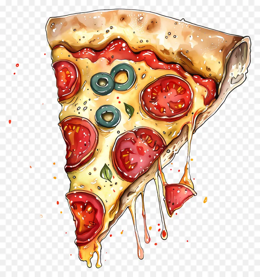 Rebanada De Pizza，Queso PNG