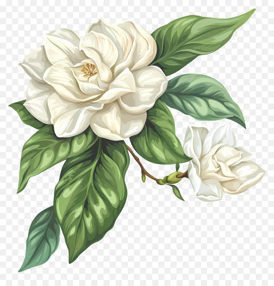 Flores De Gardenia Blanca，Flores Blancas PNG