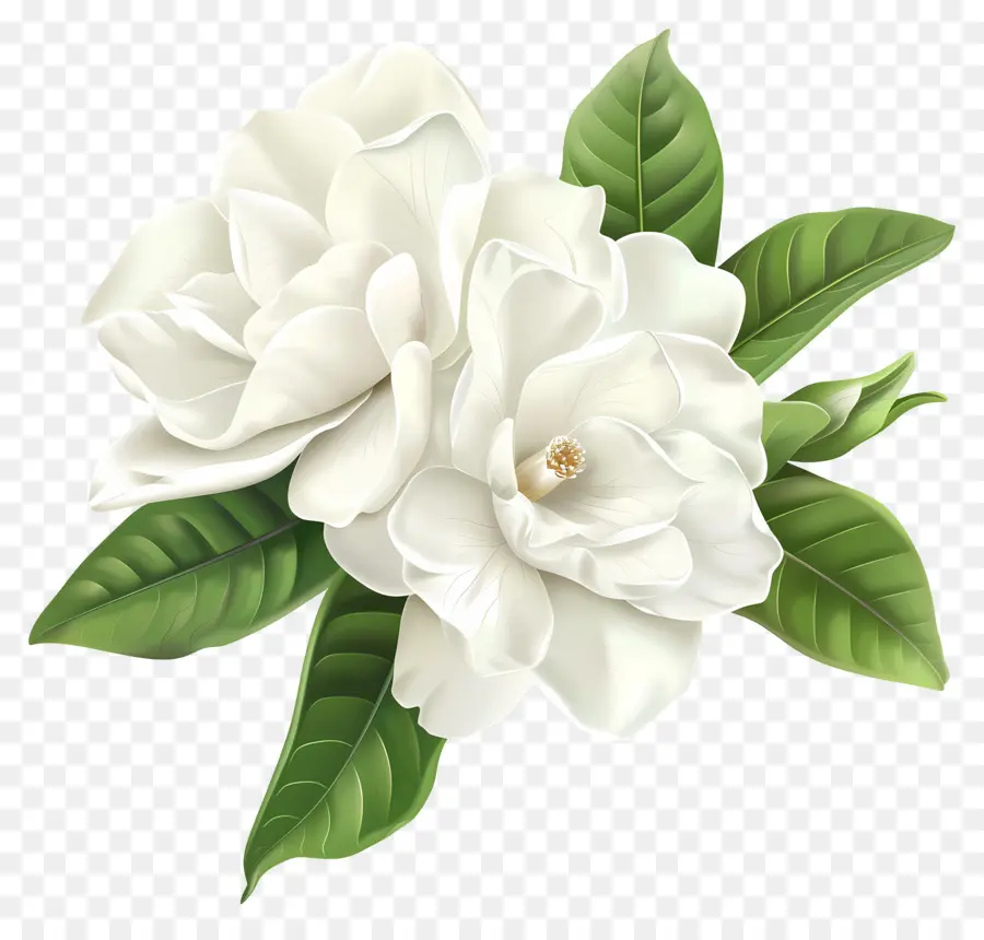 Flores De Gardenia Blanca，Rosas Blancas PNG