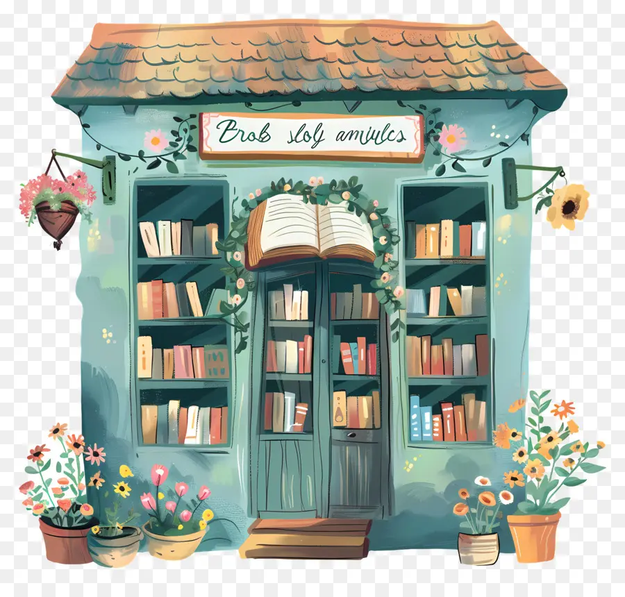 Librería，Libros PNG