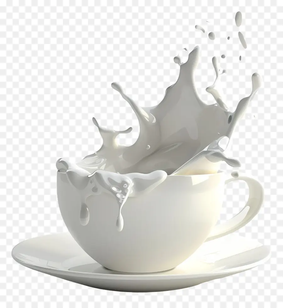 Verter Leche，Salpicaduras De Leche PNG