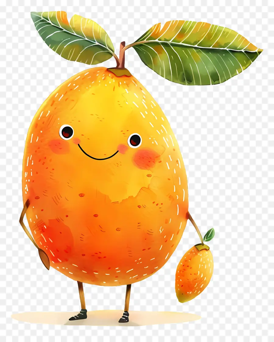 Mango De Dibujos Animados，Fruta Naranja PNG