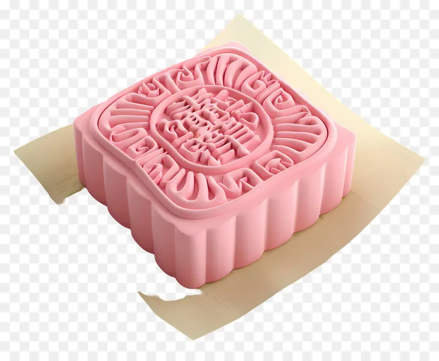 Pastel De Luna Cuadrado，Pastel De Luna Rosa PNG