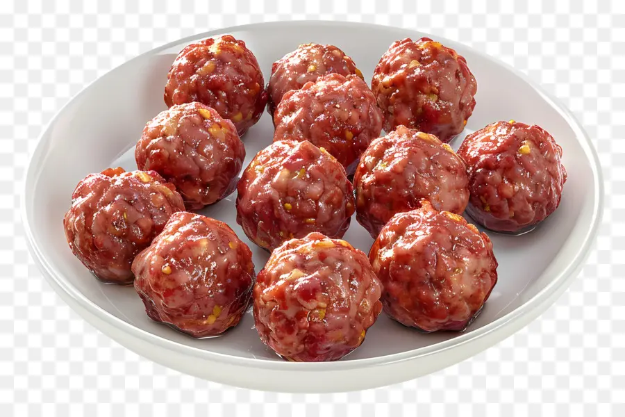 Bolas De Carne，Albóndigas En Un Plato PNG