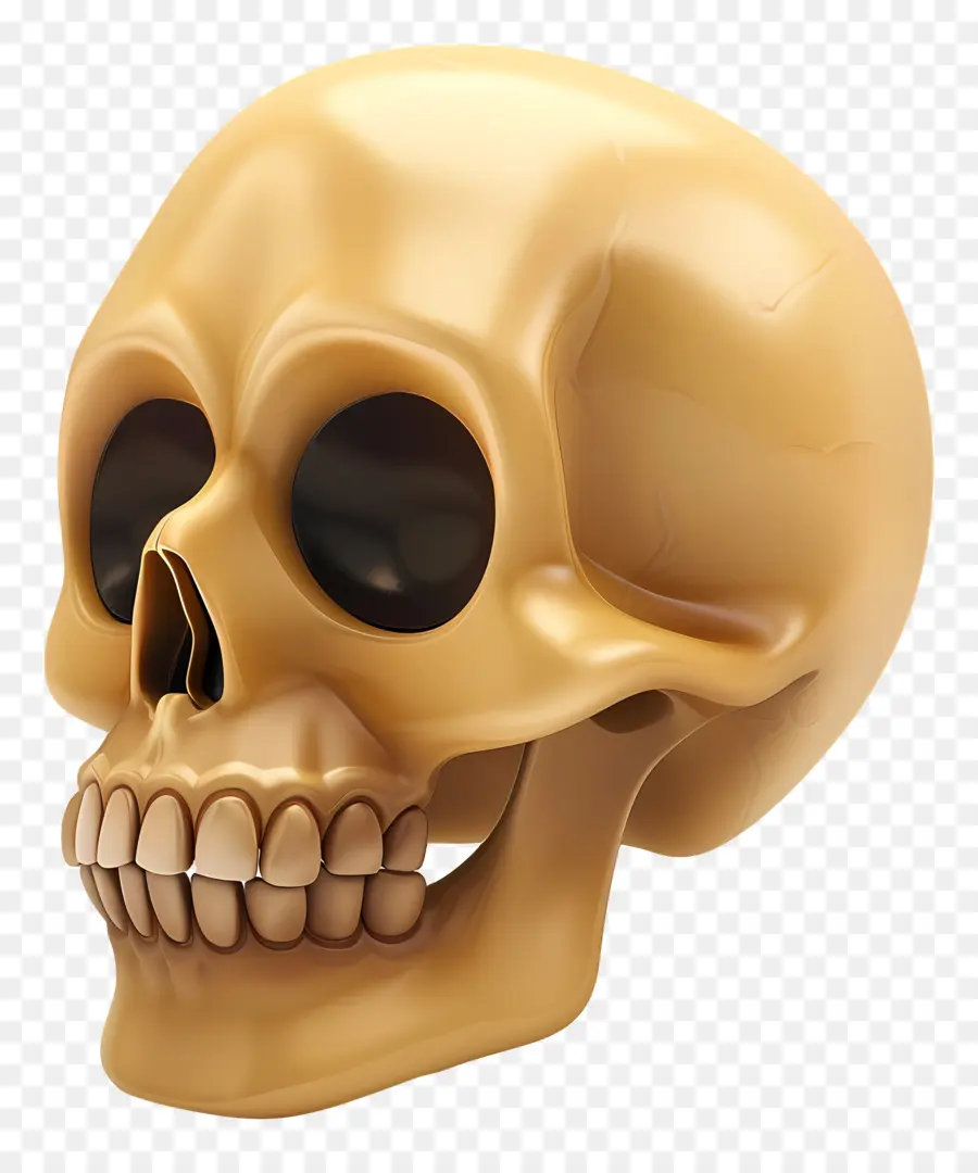 Calavera Animada，Calavera Dorada PNG